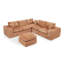 Canapé modulaire en L 107 po avec repose-pieds mobile 107 po Blain-1885004608
