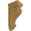 6"W x 7 1/2"D x 16"H Devon Traditional Wood Corbel, Cherry (4-Pack)-91124347-120131280
