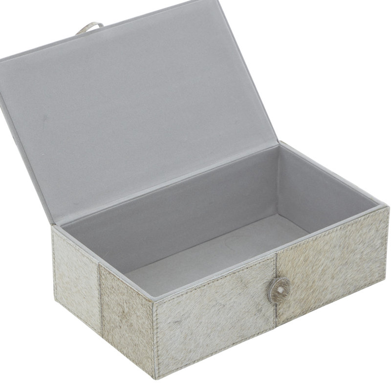 Ensemble de 2 boîtes en cuir et cuir Wafrt