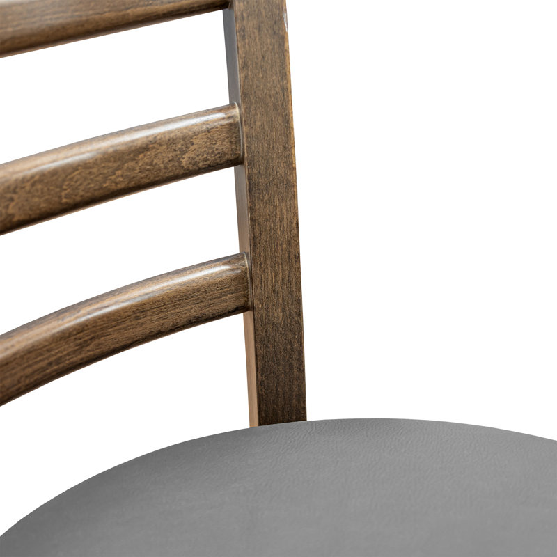 18'' H Upholstered Side Chair, 2, Walnut