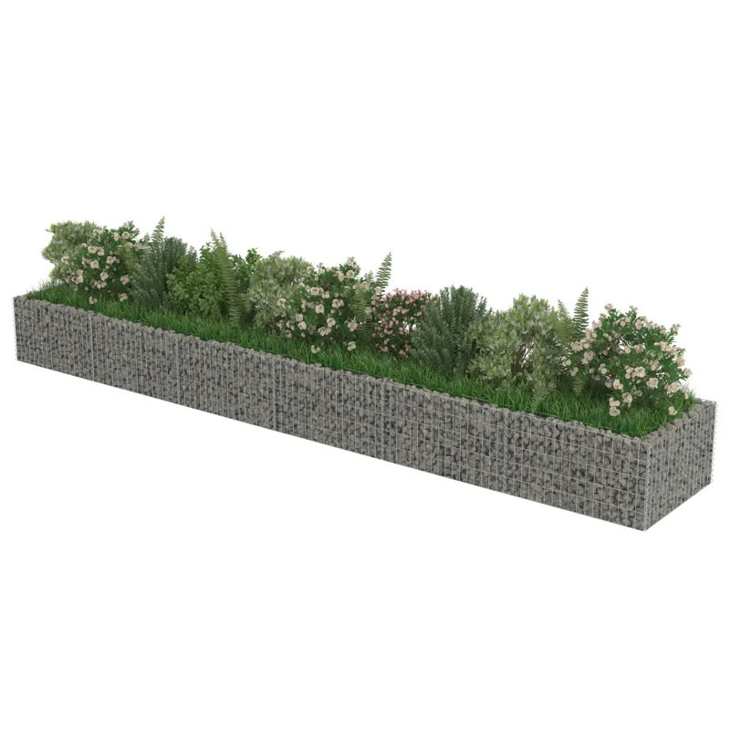 Metal Raised Garden Bed, 50cm H x 540cm W x 90cm D