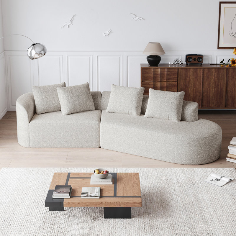 Canapé modulaire surdimensionné et rembourré Modern, 2, Kaki