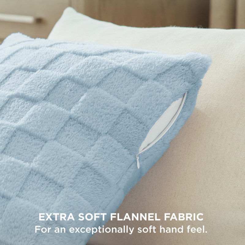 Housses de coussin à rayures, Bleu mer
