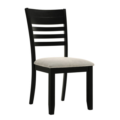 Chaises d'appoint de salle à manger 2 pièces, style contemporain, siège rembourré gris, dossier, chaises en bois massif 2 pièces, revêtement de siège, dossier, pour