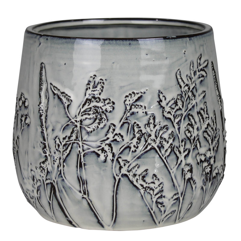 Wildflower Cachepot, Ceramic - 6”