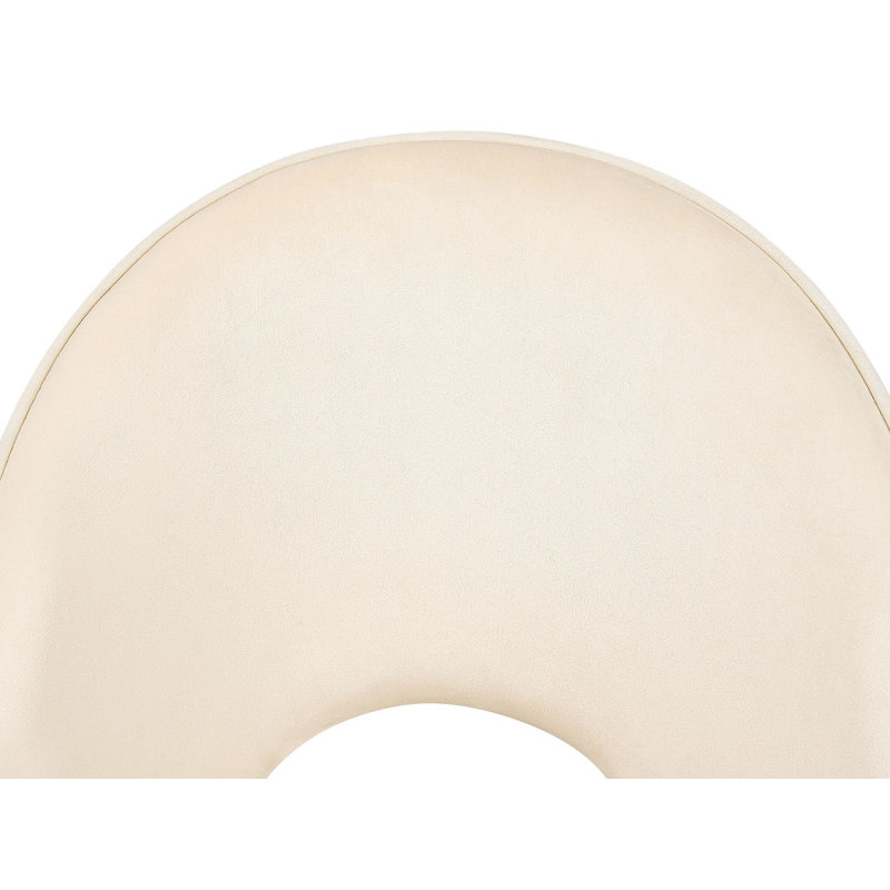 Folkston 48cm H Velvet Upholstered Side Chair, Beige
