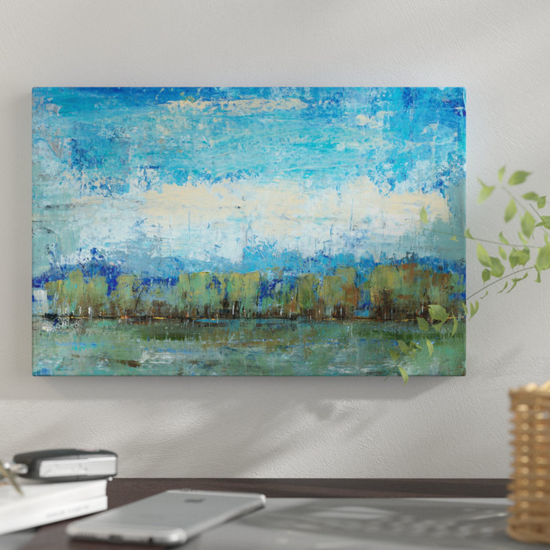 « forest edge i », reproduction sur toile, H 12 po x l 18 po x P 1,5 po, Toile tendue, Pas de tapis