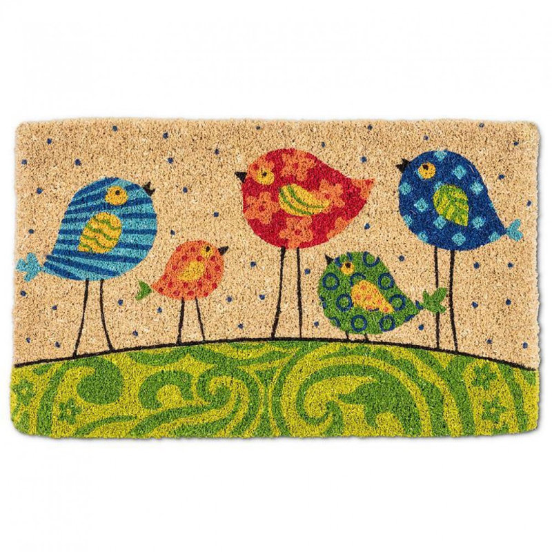 Paillasson oiseaux colorés