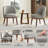 Modern Upholstered Accent Chair with Solid Wood Legs-1121957166