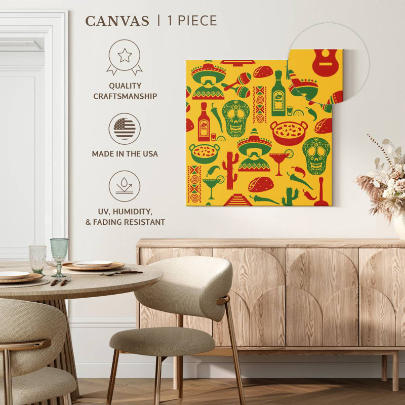 Kerner Mexican Icons, 39" H x 39" W