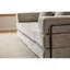 Canapé au sol, canapé à compression, canapé-lit au sol convertible avec accoudoirs à dossier, coussin en futon confortable, tissu chenille, pour la chambre du salon (GRIS CLAIR)-130176668