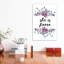 She Is Fierce Floral - impression d'art graphique-52873252-52873253-52873260