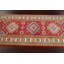 Tapis de couloir rouge en laine noué à la main de conception unique 2 pi 9 po x 8 pi 2 po New Age