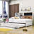 Audrei Wood Daybed with Trundle and Shelves-922791308