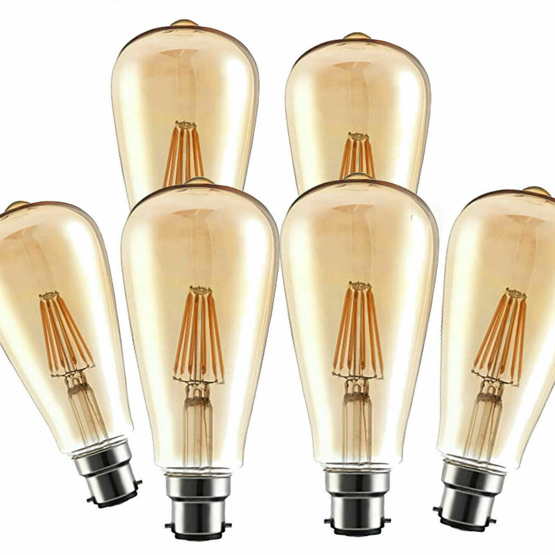 Bardem Dimmable LED Light Bulb Amber, 8W
