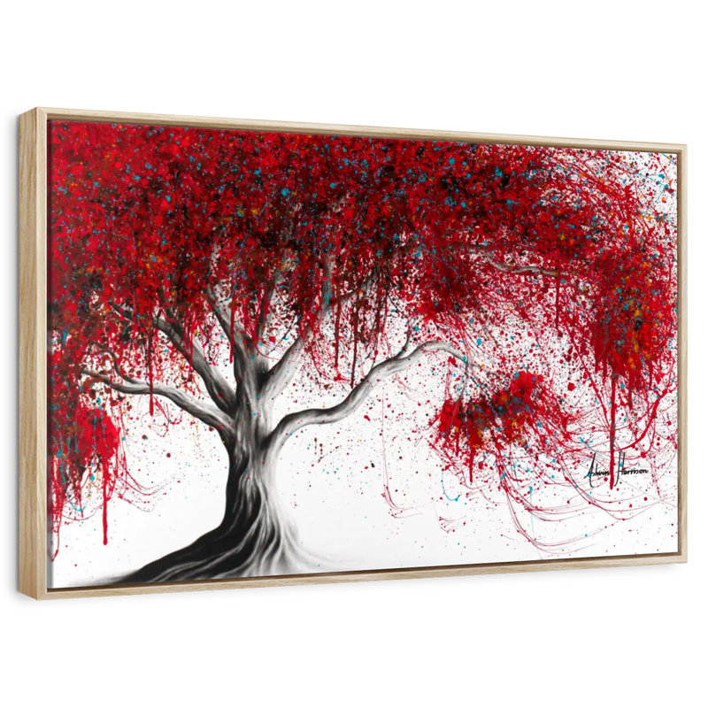 Arbre Magenta, Cadre flottant en bois naturel, 13 po x 9 po
