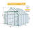 8X10ft Double Door Polycarbonate Greenhouse Raised Base And Anchor Aluminum Heavy Duty Walk-In Greenhouses For Outdoor Backyard In All Season,Green
