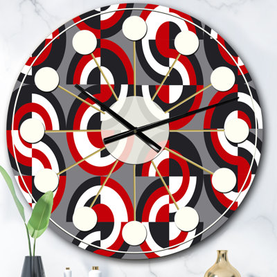 Horloge murale rétro Mid-Century