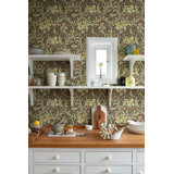 Iris Plum Wild Gardens Wallpaper