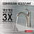Arvo Brushed Nickel Bathroom Faucet, Single Hole Bathroom Sink Faucet for Vanity, Push-Pop Drain Assembly, Spotshield Stainless-58972585