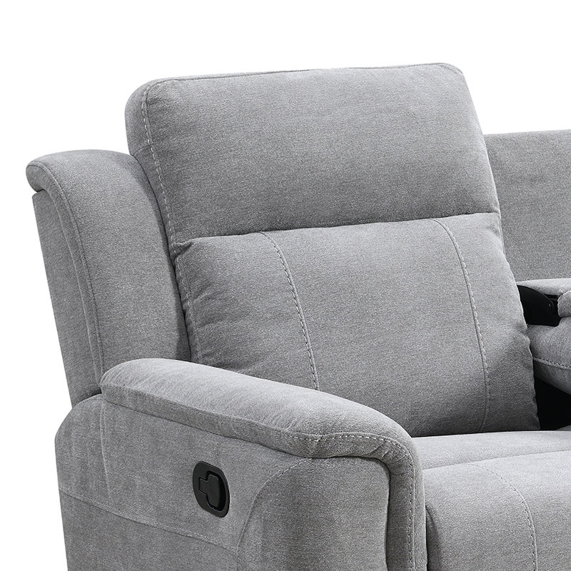 Sumana 3 Seater Reclining Sofa, Grey