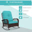 Chaise berçante en osier pour l'extérieur Outsunny-1921807129