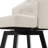 Swivel Faux Leather Counter Stool with Metal Legs (Set of 2)-1386909504