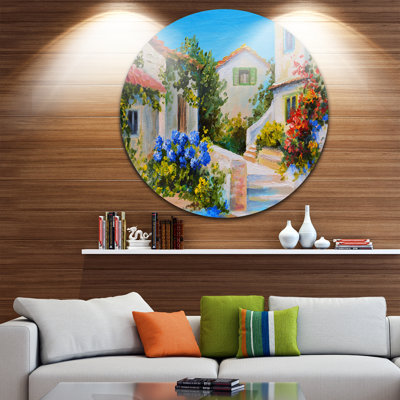 « house near sea », reproduction d’art sur métal