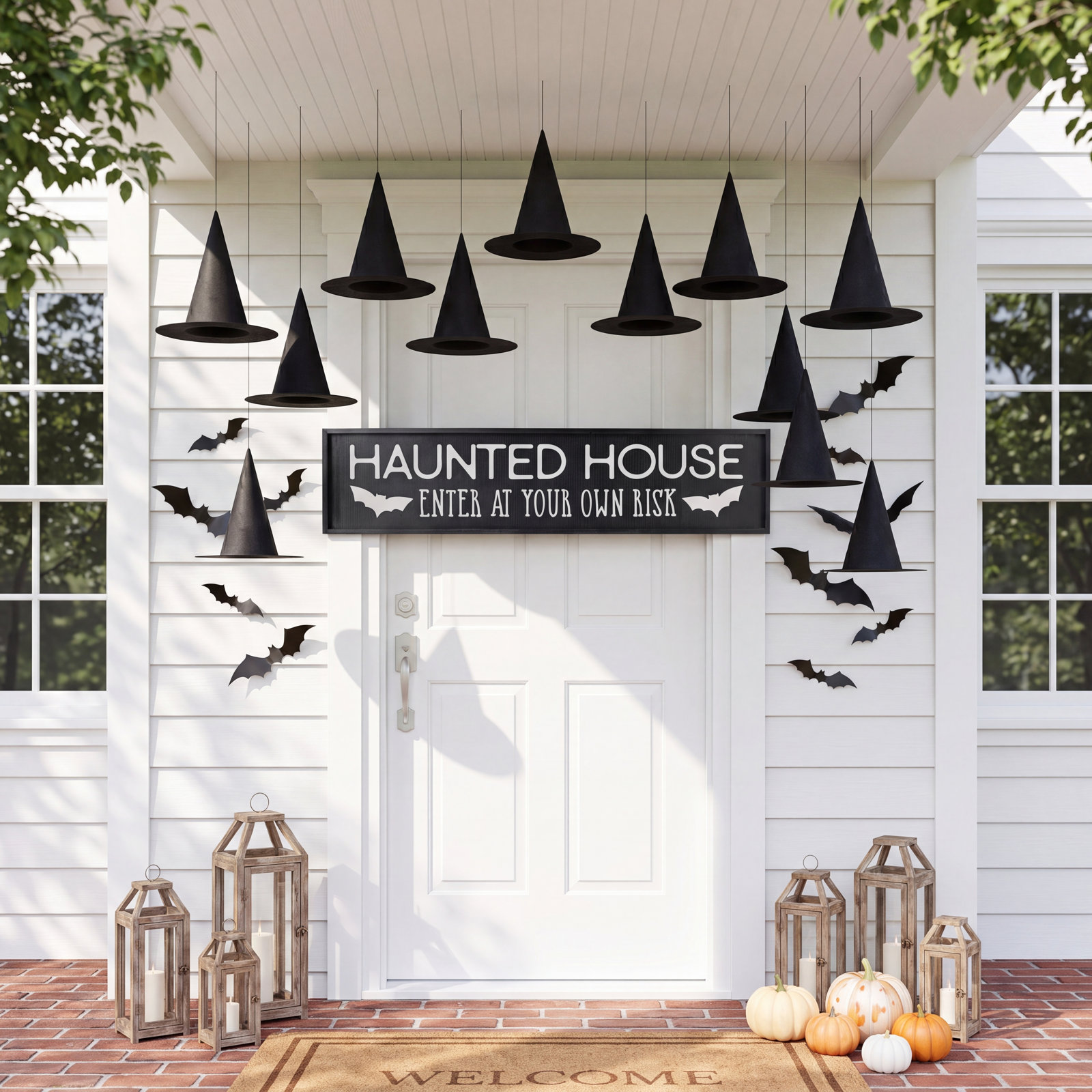 Wood Halloween Wall Sign 48"L