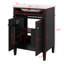 Meuble-lavabo de salle de bain 24 po avec lavabo, armoire de rangement moderne avec 2 portes à fermeture douce et un tiroir basculant, structure en bois massif-1141869865