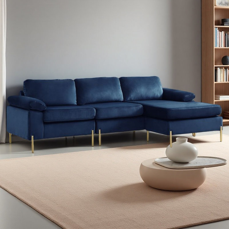 Velvet Sofa, Blue Velvet
