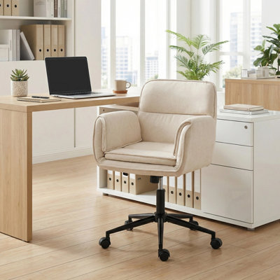 Ergonomic Office Chair with Adjustable Armrests & Reclining Function