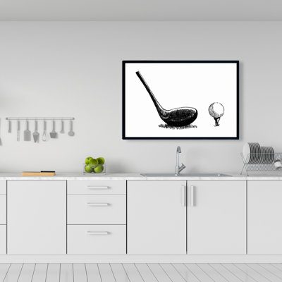 Toile encadrée Golf Club BW | Man Man Sports Decor