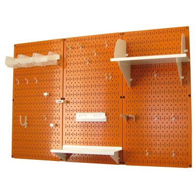 Ensemble de panneau perforé de rangement pour outils standard H 32 po x 48 po