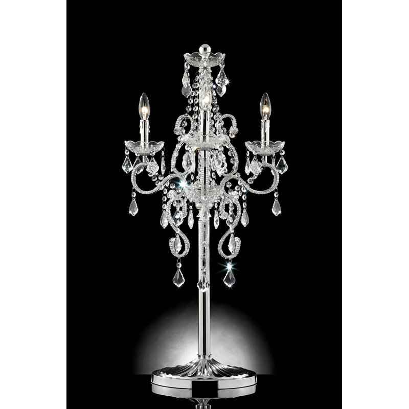 Lampe de table en cristal 35 po Danesha