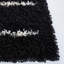 Tapis à poil long noir / ivoire Venus-889636486