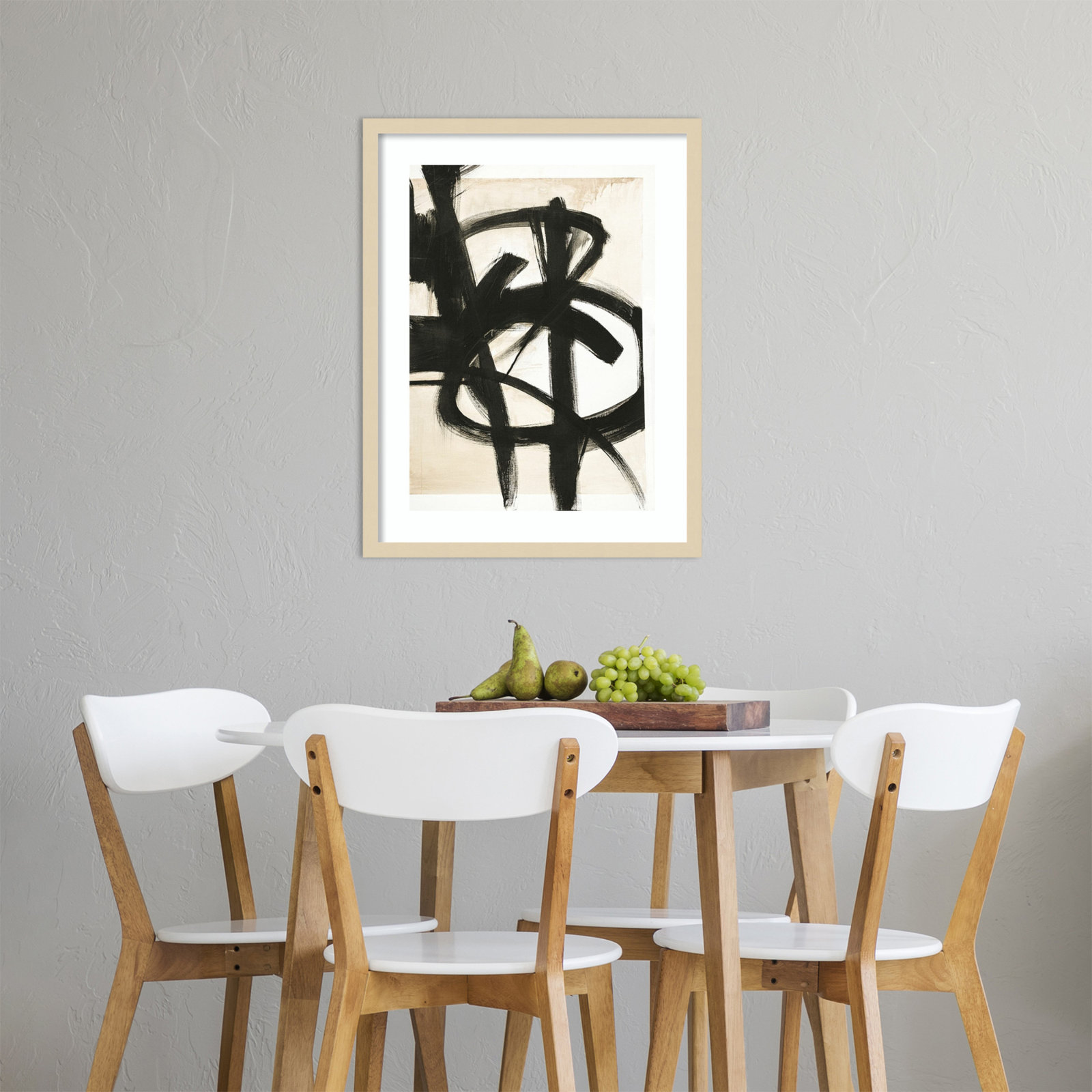 Graphical Shapes 7 by Design Fabrikken, Brown Framed Paper, 19.12" H x 15.12" W x 0.88" D