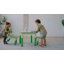 Table d'activités carrée effaçable à sec avec deux chaises ECR4Kids, mobilier pour enfants, 3 pièces-59602064