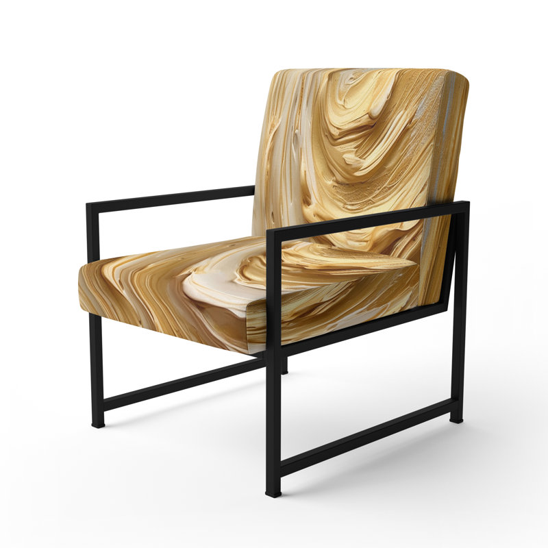 Fauteuil d'appoint Darleene, Noir, noir, noir, noir