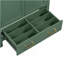 Meuble-lavabo vert 30 po avec lavabo simple, meuble-lavabo sous le comptoir, armoire de rangement pour la salle de bain avec 2 portes et un tiroir, fermeture en douceur, rangement multifonctionnel