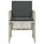 Outdoor Patio Dining Armchair with Cushion-745258289-745258295