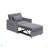 Sofa Bed Chair 3 In 1 Convertible, Recliner, Single Recliner, Suitable For Small Spaces With Adjustable Back Black-2006413319