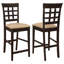 Chaise de comptoir Gabriel Lattice Cappuccino (ensemble de 2)