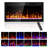 Electric Fireplace Recessed Wall Mounted Wide Screen Ultra Narrow Bezel Frame HD Flame Effect Crystal Fuel Bed Modern Fire Places with Remote Control-491546291