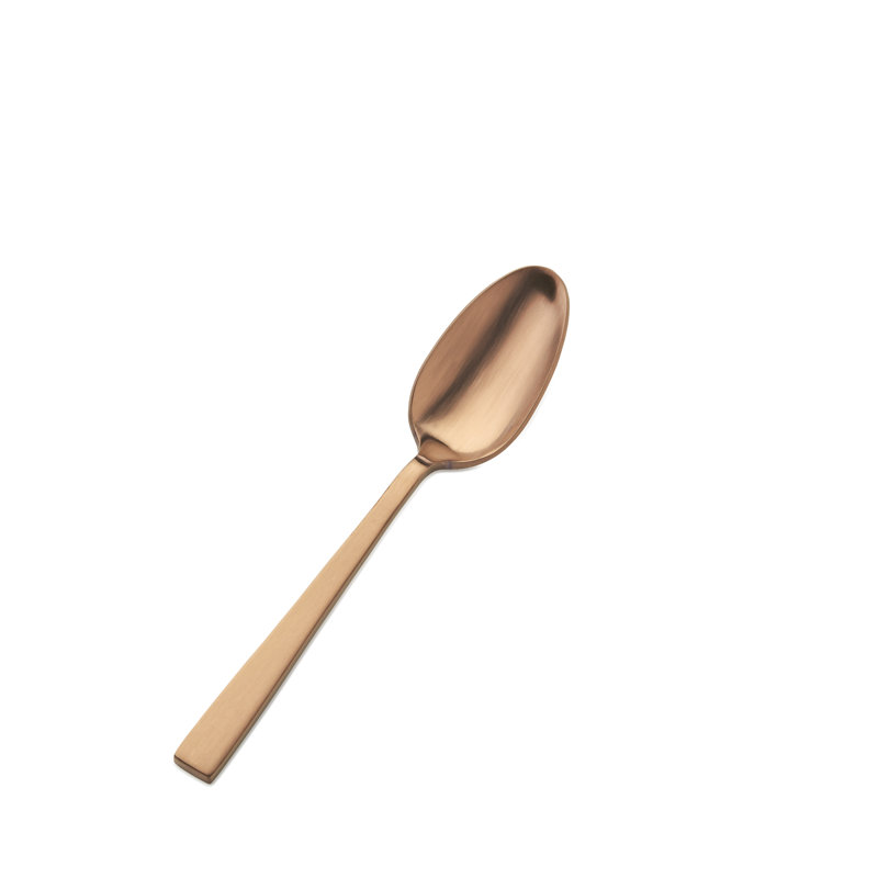 Roman Stainless Steel Teaspoon, Rose Gold Matte