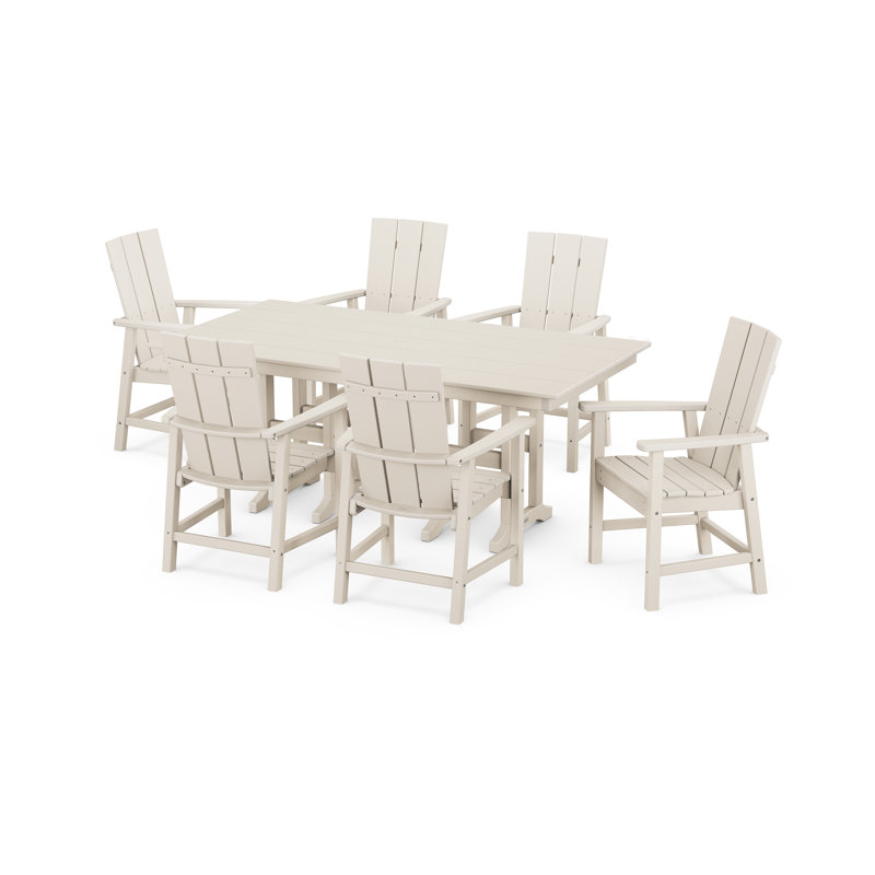 Ensemble repas 7 pièces POLYWOOD x Sol 72 Westwick, Sable