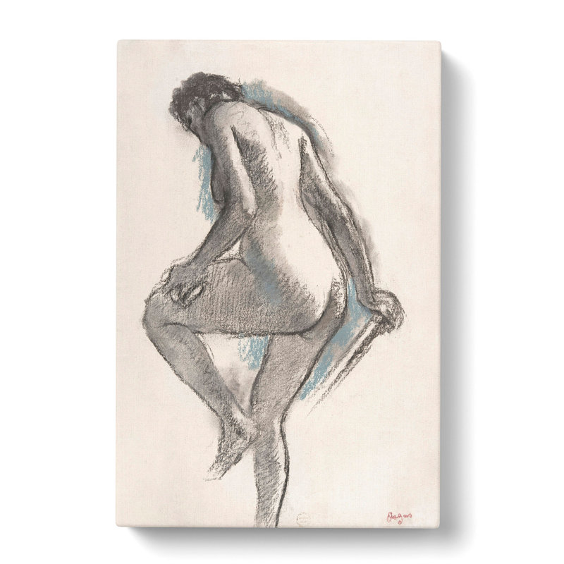 Study Of A Nude Woman Vol.2 by Edgar Degas - Wrapped Canvas, 35cm H x 35cm W x 3cm D