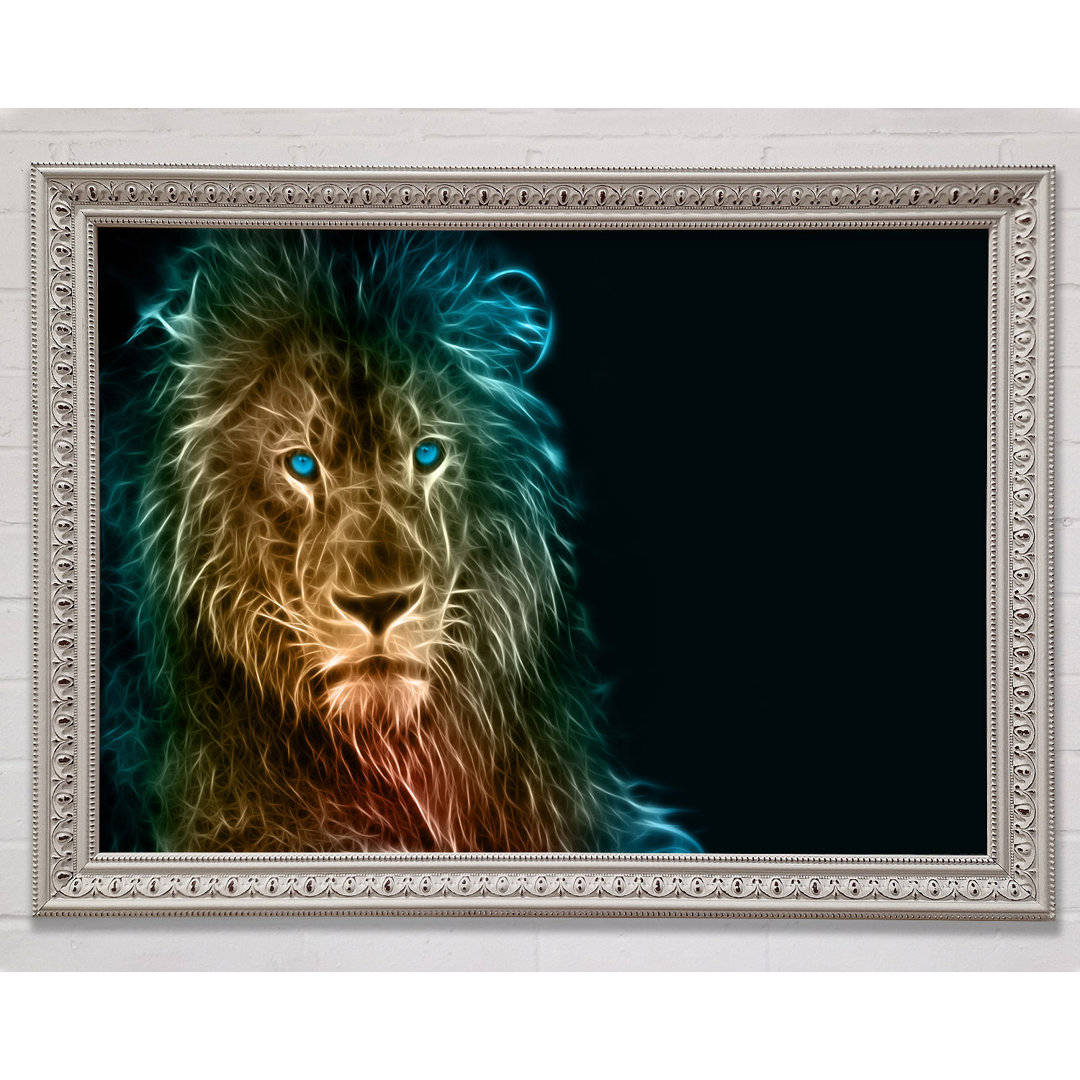 Light Infused Lion - Einzelner Bilderrahmen Kunstdrucke