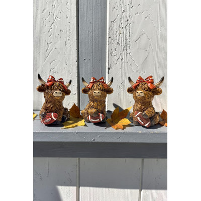 Resin Harvest Highland Cow - Left