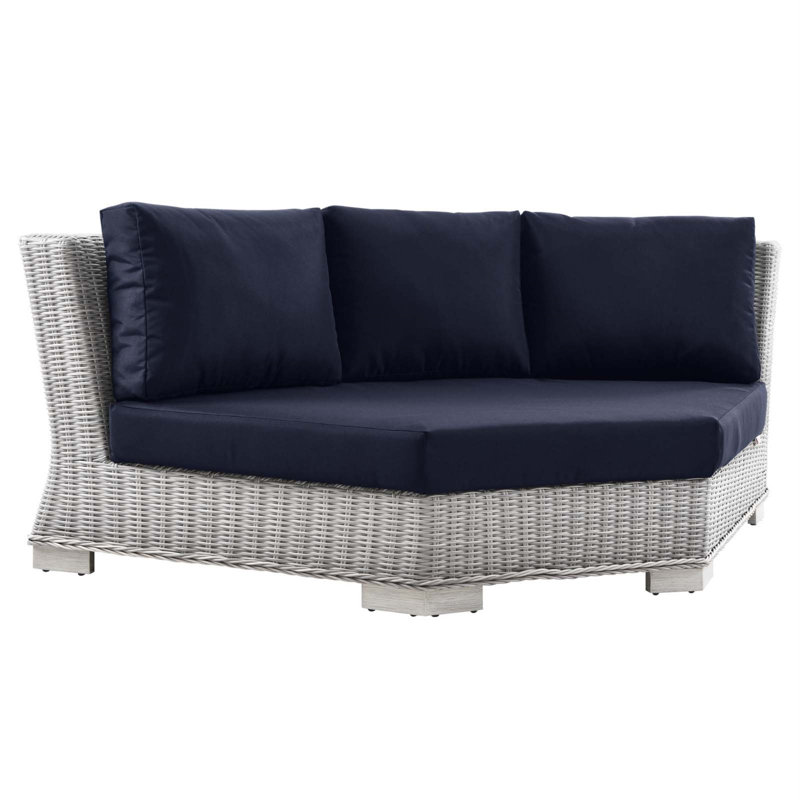 Chaise de coin d'extérieur Conway, Marine